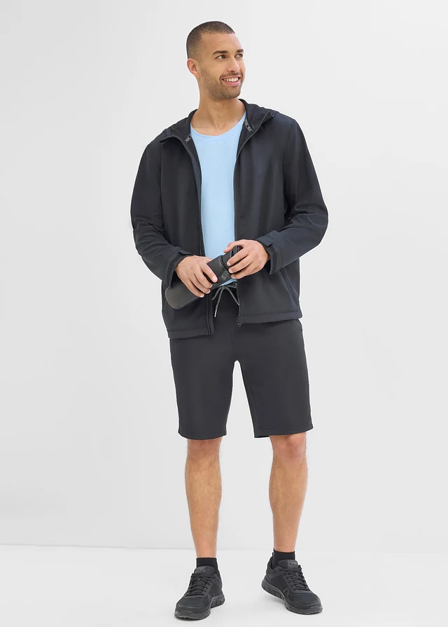 Pánská sportovní bunda, rychleschnoucí • černá • bonprix obchod