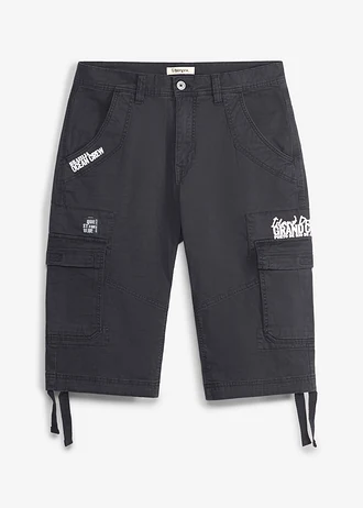 Bermuda long et regular avec poches cargo