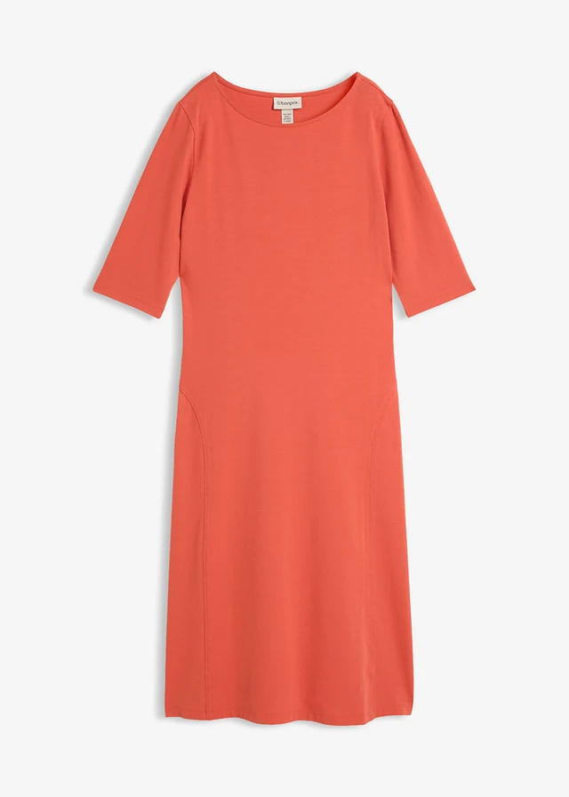 Robe en jersey, Couleur: rouge cannelle