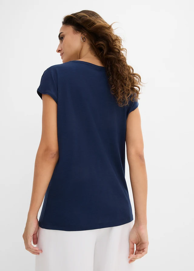 T-shirt boxy, manches courtes • bleu foncé • product-page.page-title-suffix