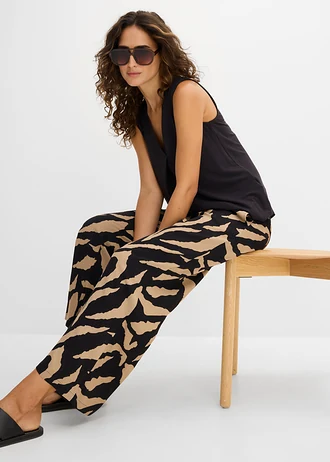 Top doux en jersey viscose • noir • Boutique bonprix