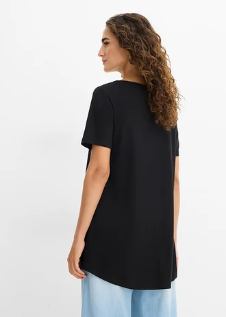 T-shirt évasé • noir • Boutique bonprix