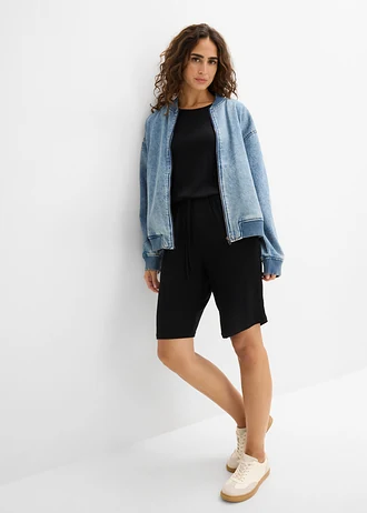 Playsuit van een zachte viscosemix • zwart • bonprix online shop