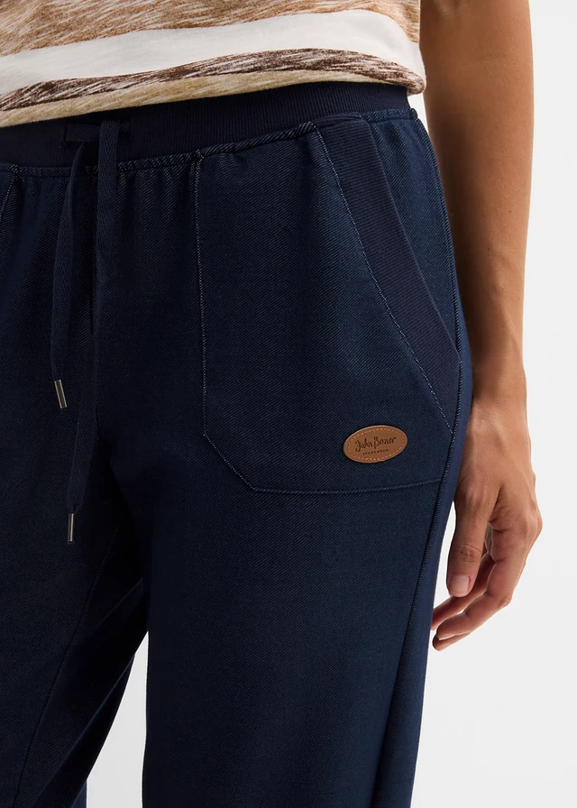 Sweatpants in denim look • donkerblauw • product-page.page-title-suffix