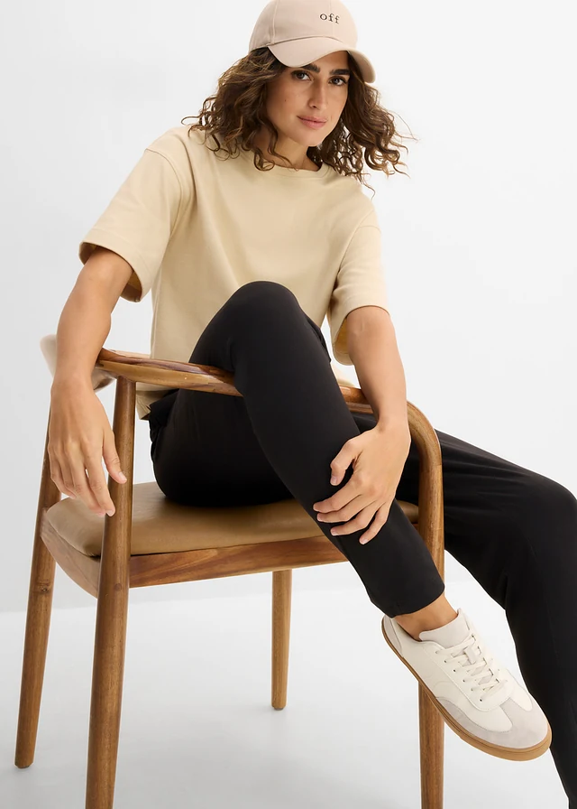 Jersey broek van katoenmix • zwart • product-page.page-title-suffix