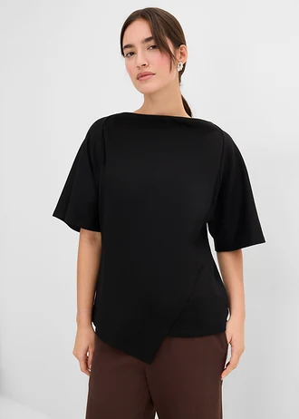 Shirt van biologisch katoen • zwart • bonprix online shop