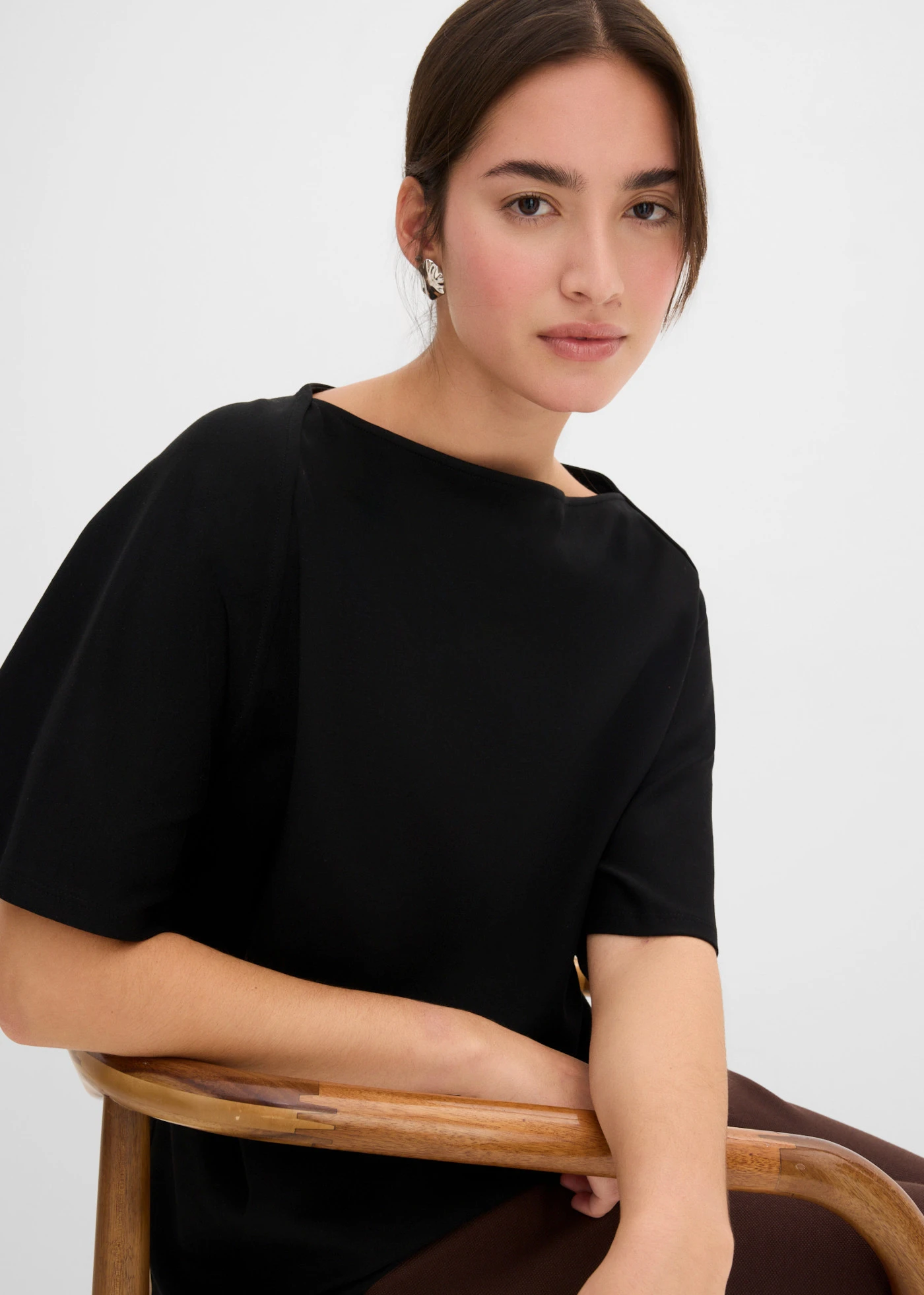 Shirt van biologisch katoen • zwart • bonprix online shop