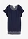Lang shirt van een zachte viscosemix, Kleur: donkerblauw/wit gestreept