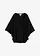Shirt van viscose met vleermuismouwen, Kleur: zwart