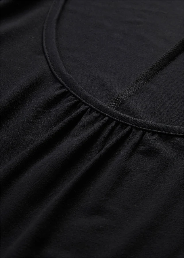 T-shirt en viscose à manches chauve-souris • noir • product-page.page-title-suffix