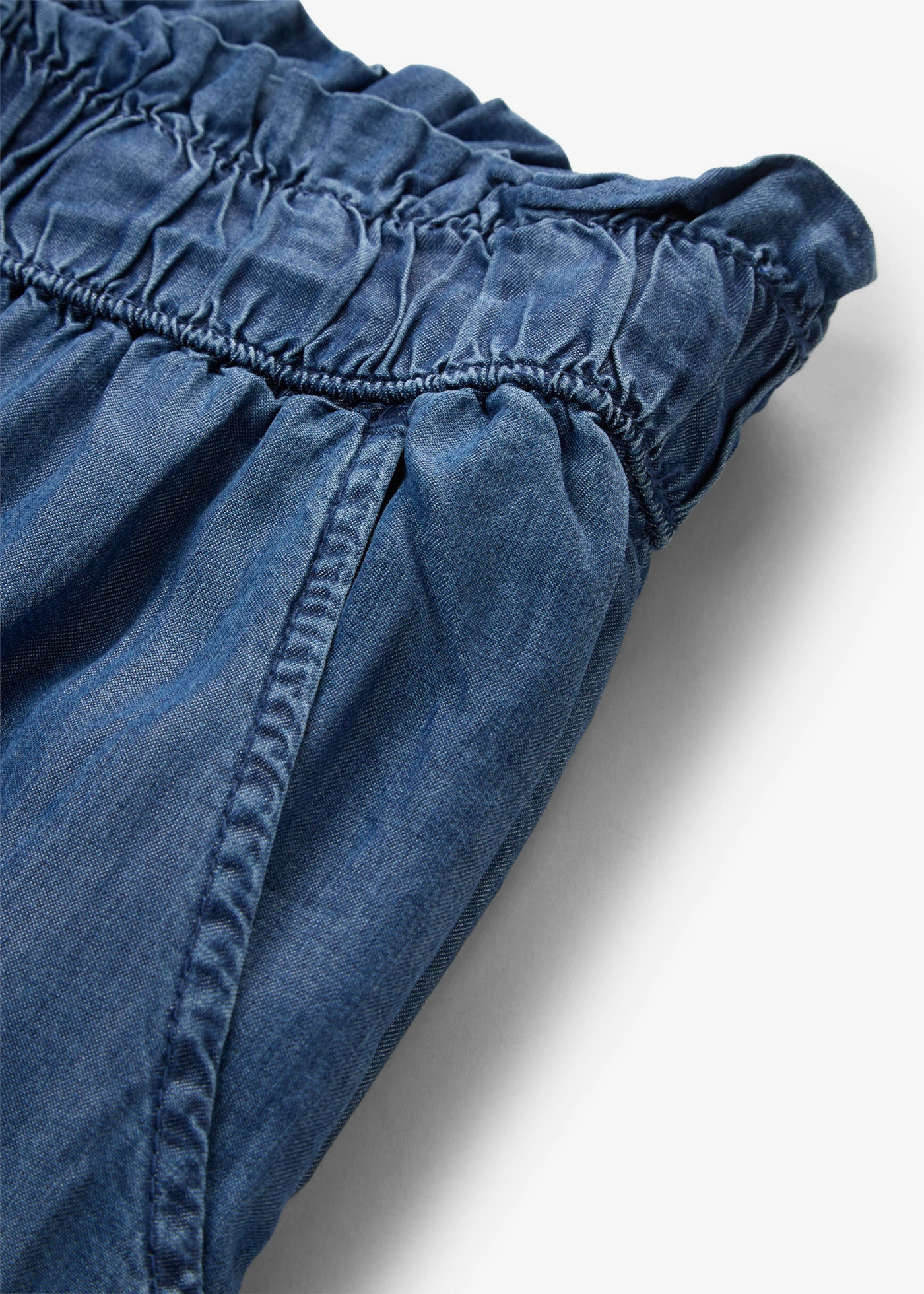 Jean palazzo 7/8, bas de jambes fendus • bleu denim • Boutique bonprix
