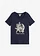 T-shirt Sea Love, Couleur: bleu foncé/blanc crème imprimé