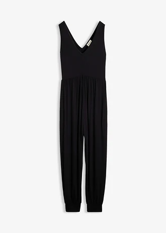 Combinaison en jersey viscose, Couleur: noir