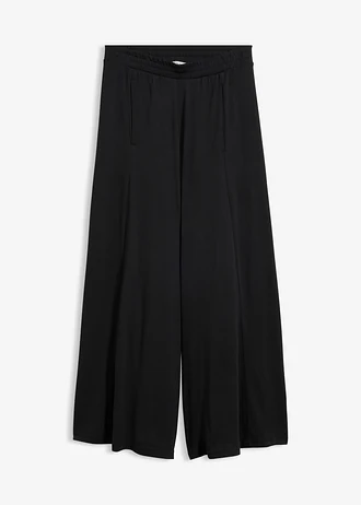 Jupe-culotte en jersey, jambes larges