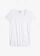 Katoenen shirt met kant, korte mouw, Kleur: wit
