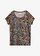 Katoenen shirt met print, korte mouw, Kleur: donkerblauw met print