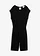 Combinaison douce en viscose extensible, Couleur: noir