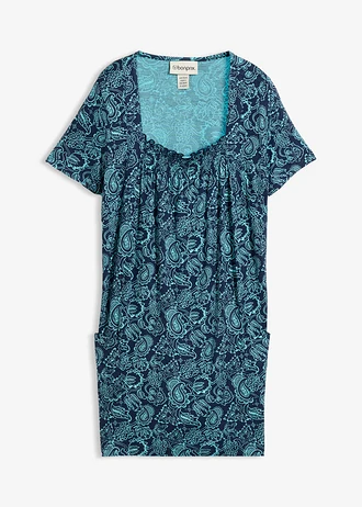 Bluză tricot-tunică, cu mâneci scurte
