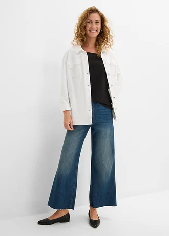 Shirt met carréhals en korte mouwen, Kleur: zwart