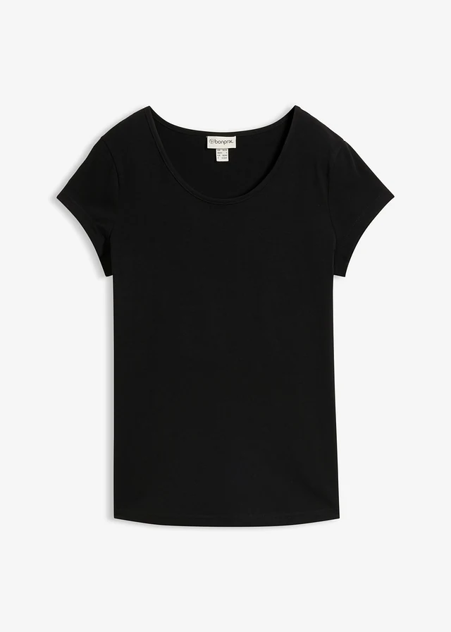 T-shirt près du corps, Couleur: noir