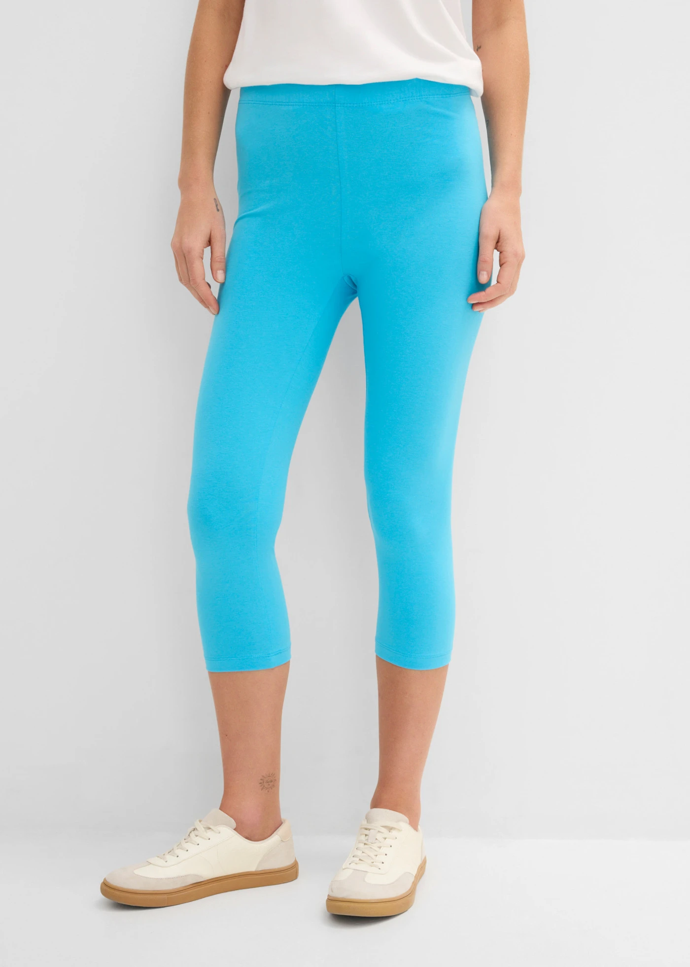 Lot de 2 leggings corsaires • bleu foncé turquoise • Boutique bonprix