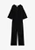 Jersey jumpsuit van vloeiende viscose, Kleur: zwart
