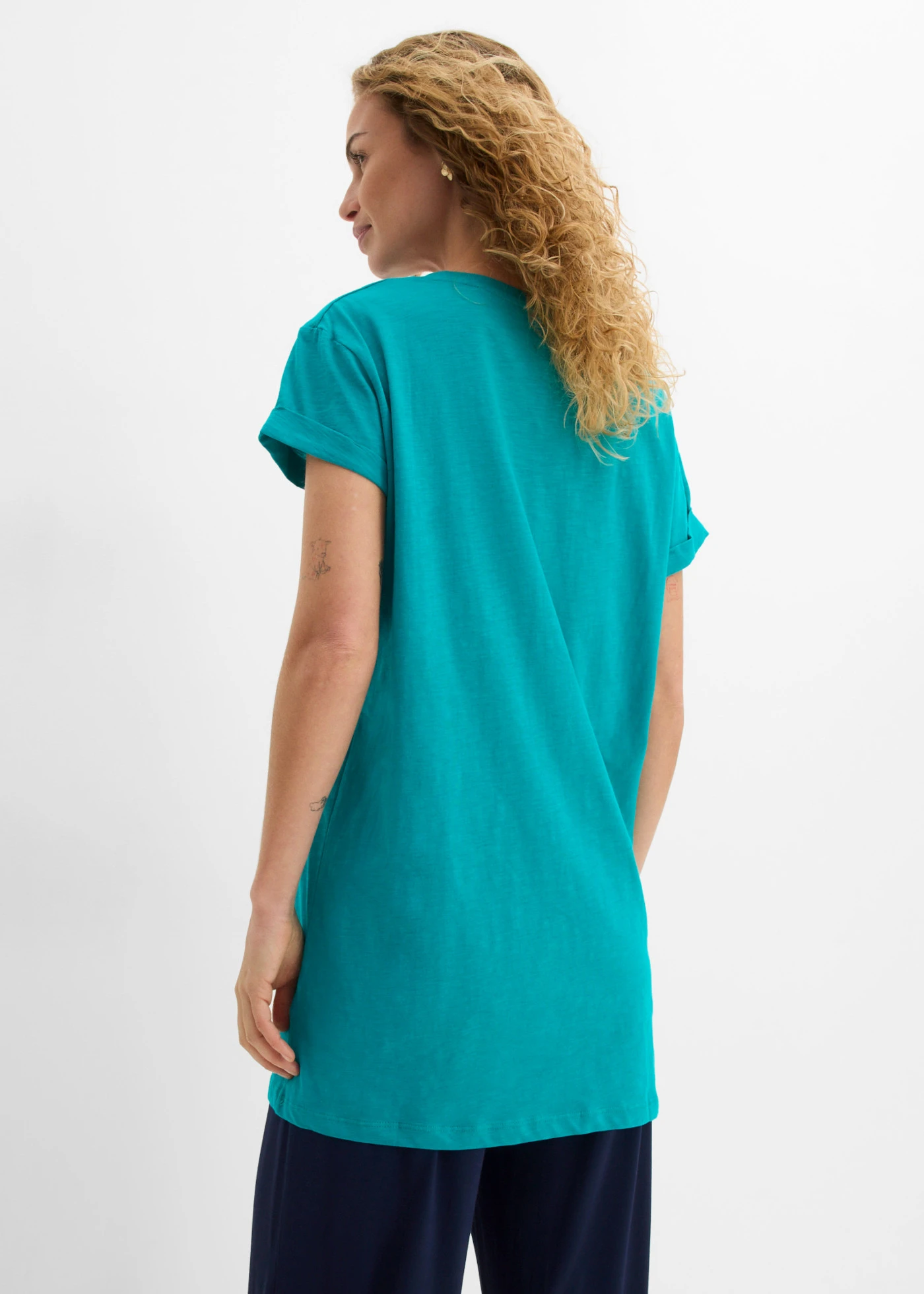 Longshirt van katoen • smaragd • bonprix online shop