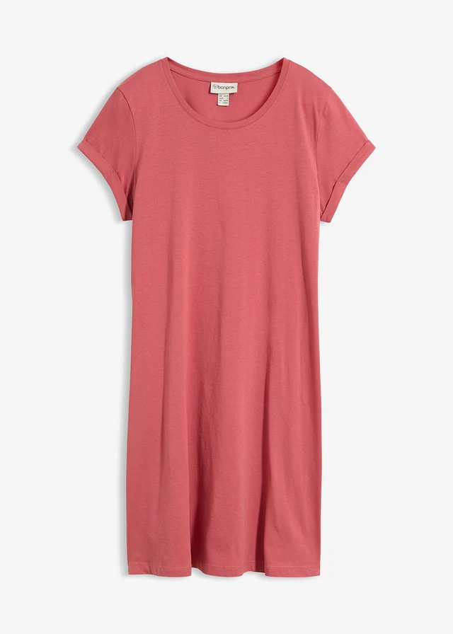 Robe en jersey 100% coton • framboise fumé • Boutique bonprix