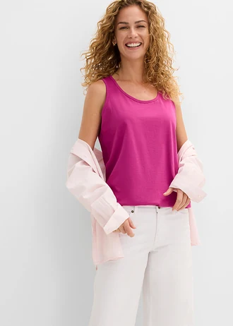 Maiou lung din bumbac 100% (set/5 buc.) • pink închis+violet-orhidee+bleu+galben deschis+bej-icecafé • magazin bonprix