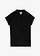 Shirt met open polokraag, Kleur: zwart