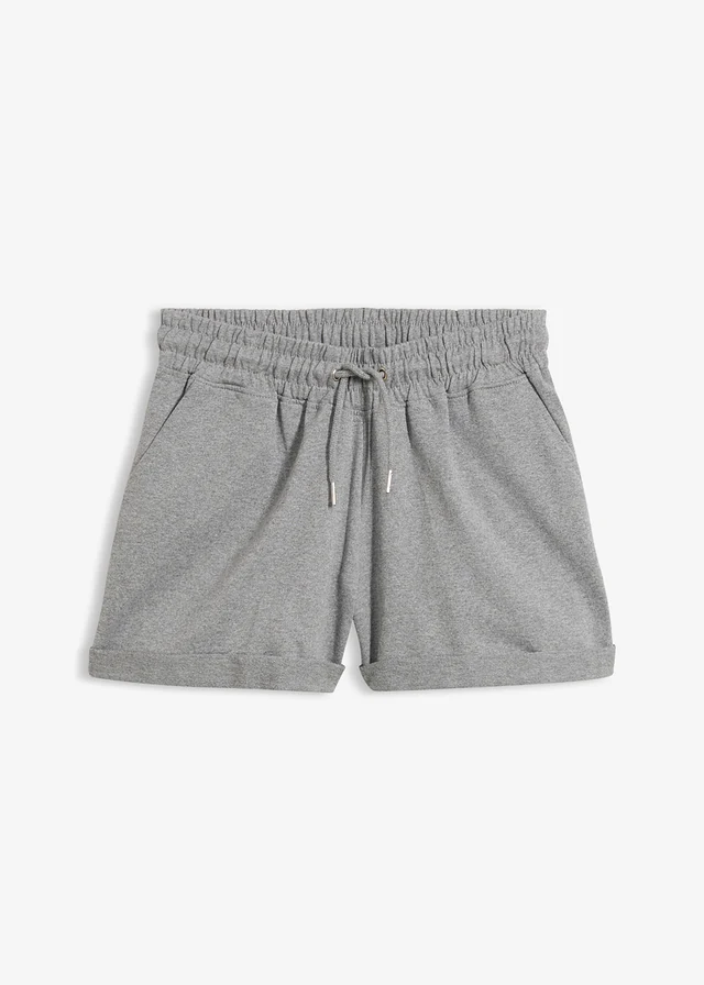 Sweat short • lichtgrijs gemêleerd • bonprix online shop