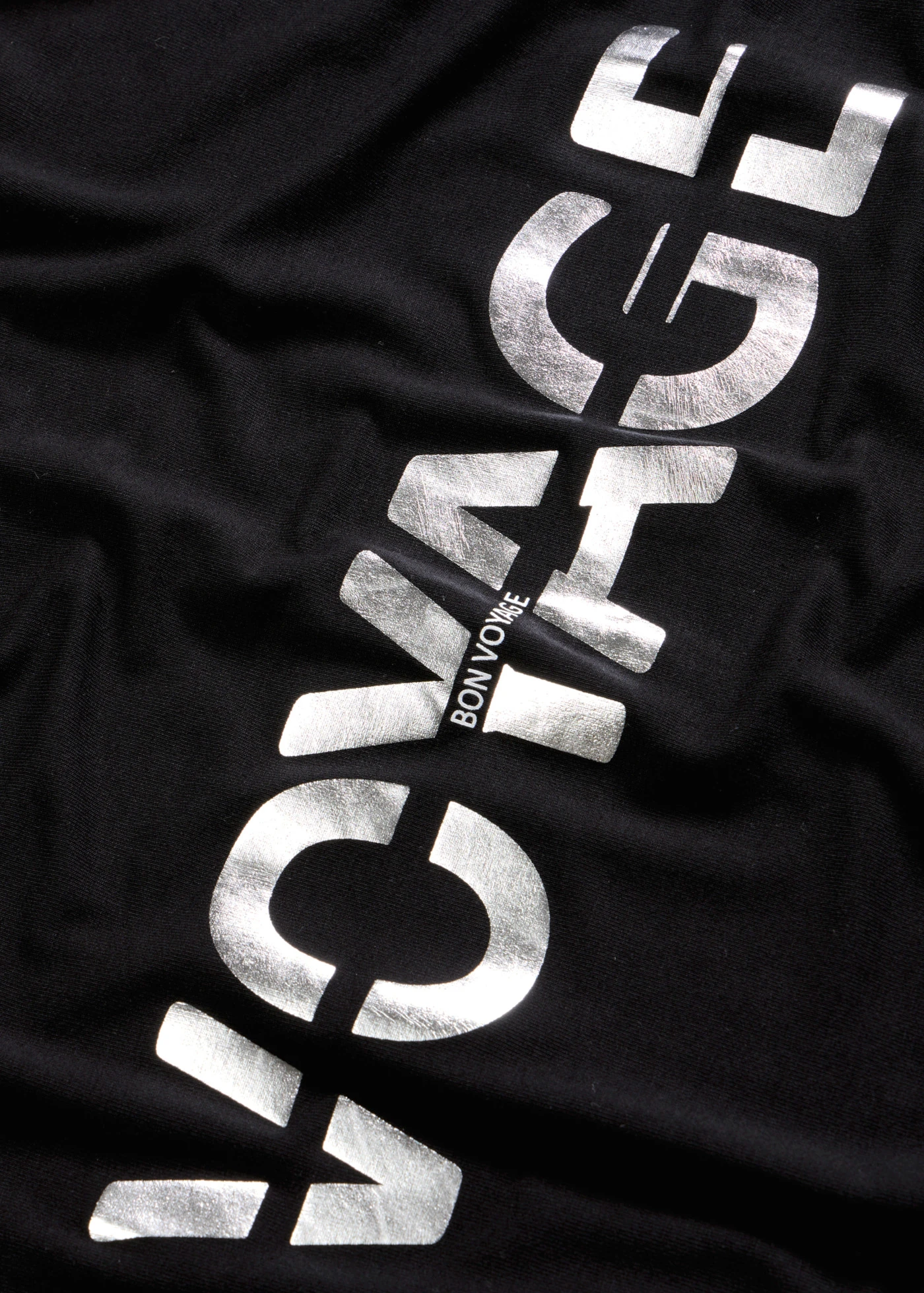 Longshirt in een viscosemix • zwart-zilver met print • bonprix online shop