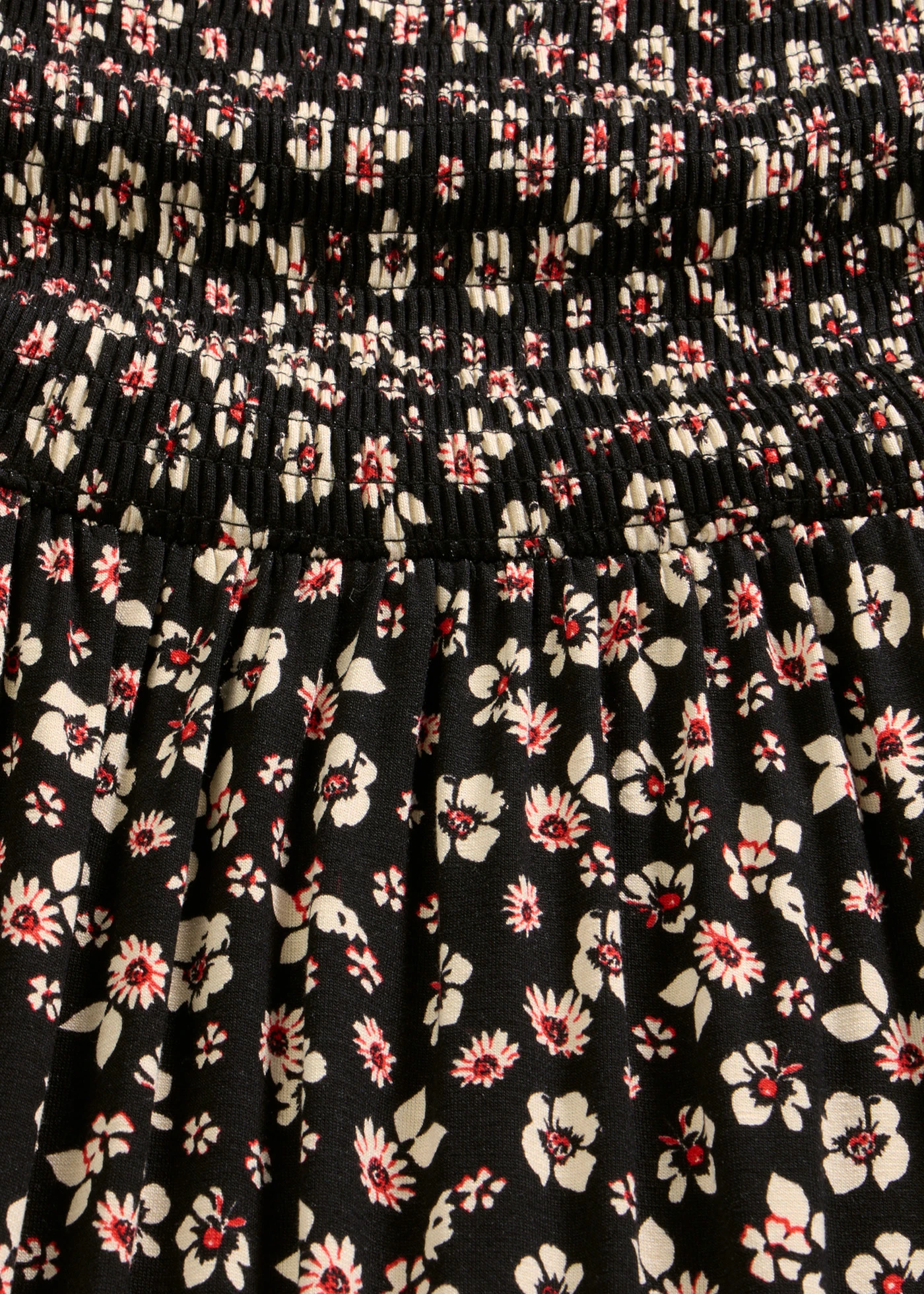 Maxi jurk van een viscosemix • zwart/wolwit gebloemd • bonprix online shop