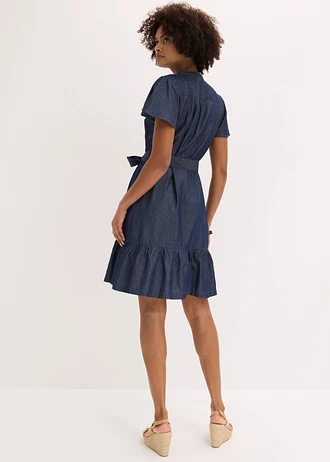Robe en jean 100% coton • bleu denim used • Boutique bonprix