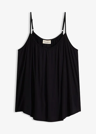 Top met spaghettibandjes van soepele viscose