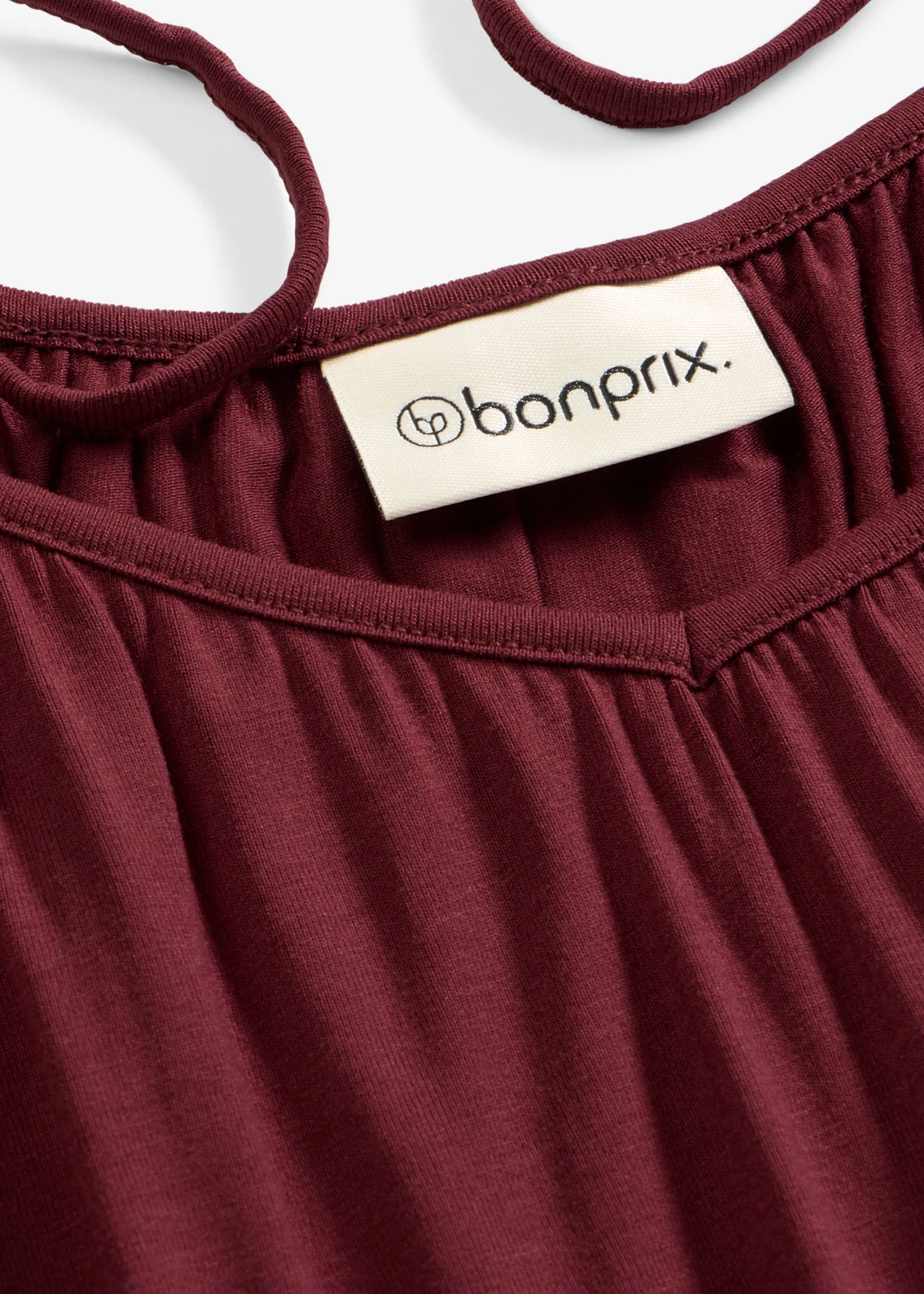 Top à fines bretelles en viscose fluide • bordeaux • Boutique bonprix