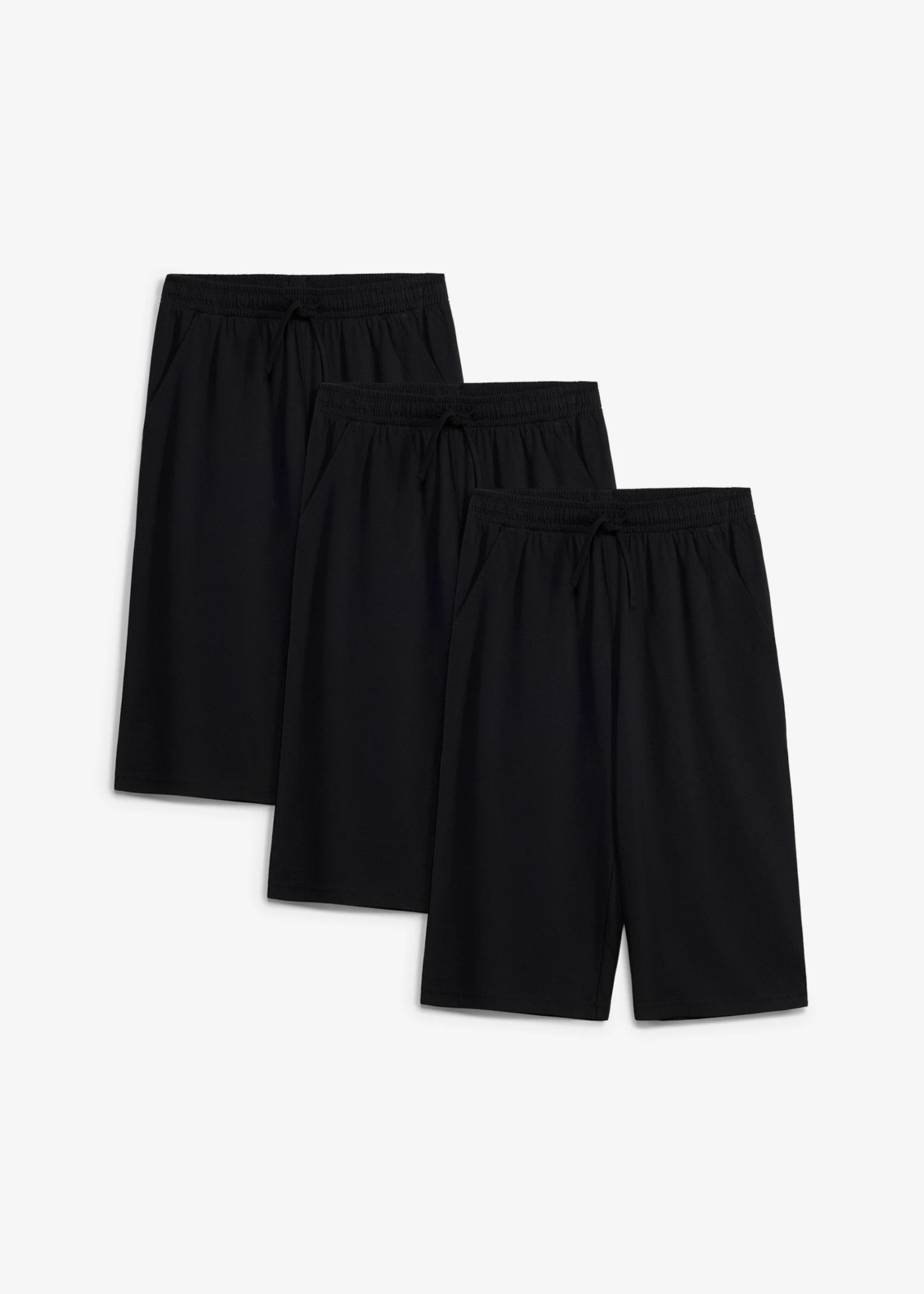 Lot de 3 bermudas en jersey 100% coton • noir + noir + noir • product-page.page-title-suffix