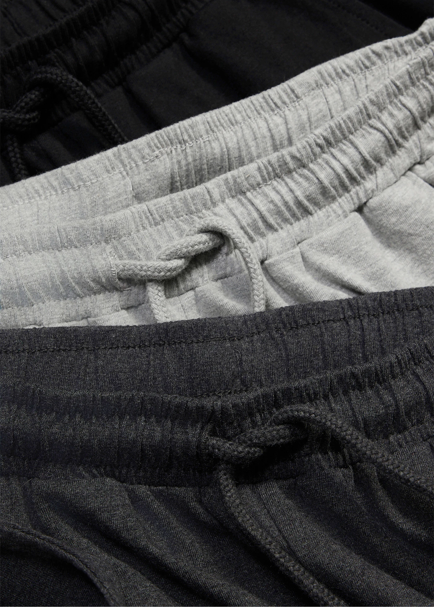 Lot de 2 bermudas sweat • gris clair chiné + anthracite chiné + noir • product-page.page-title-suffix