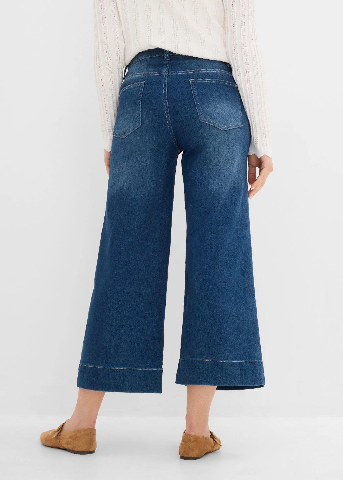 Ultra soft 7/8 jeans, culotte • blauw used • product-page.page-title-suffix