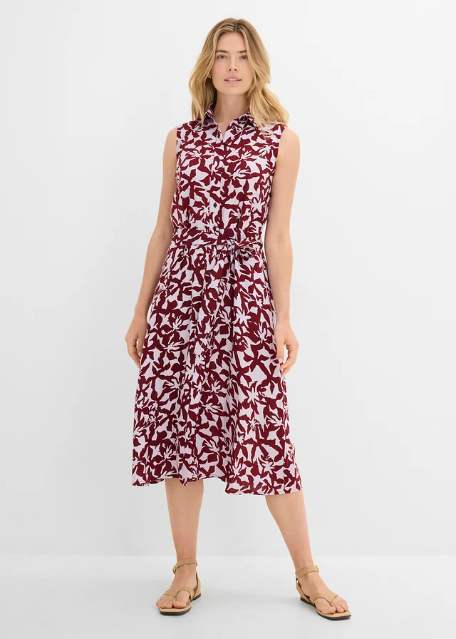 Overhemdjurk van soepele viscose • granaatappel-lila gedessineerd • product-page.page-title-suffix