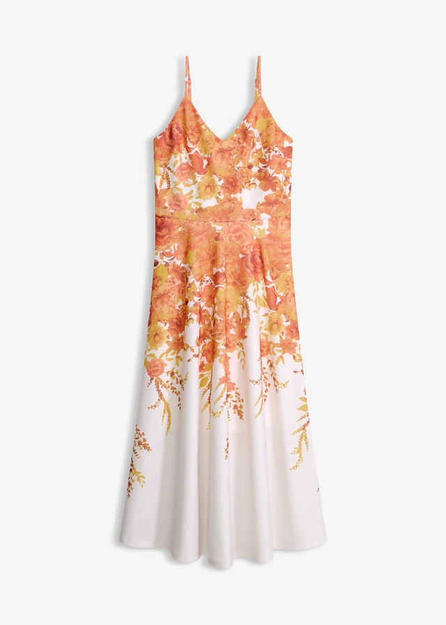 Robe à bretelles • blanc-orange floral • product-page.page-title-suffix