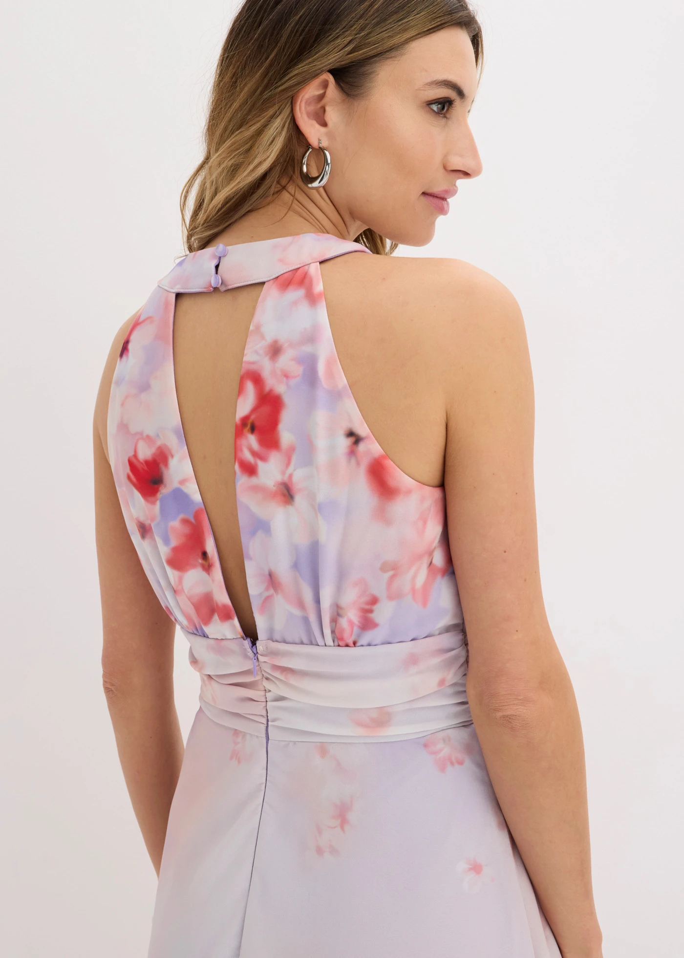 Rochie midi cu drapaj • lila deschis • magazin bonprix