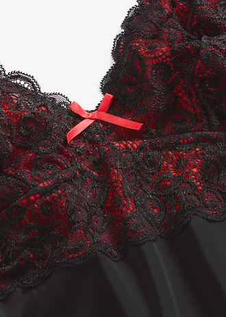 Nuisette • noir/rouge • Boutique bonprix