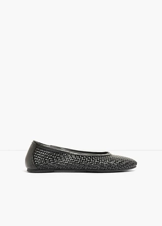 Ballerina's van zacht materiaal, Kleur: zwart