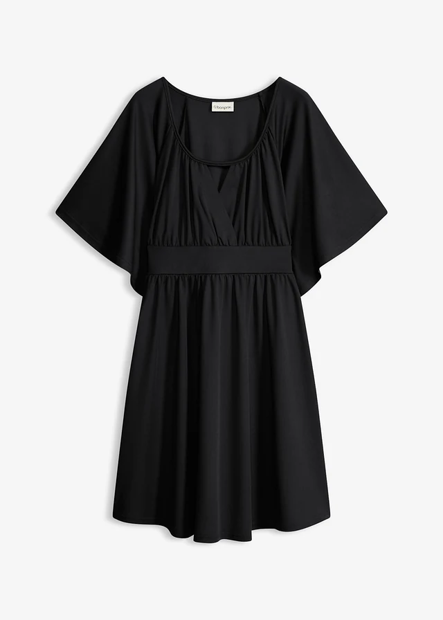 Mini jurk met diepe halslijn • zwart • product-page.page-title-suffix