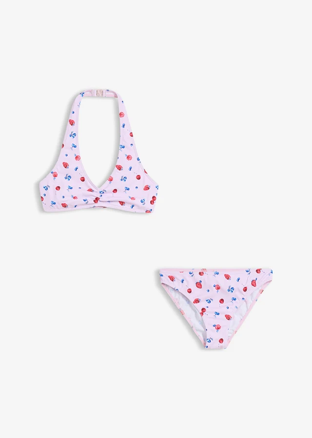 Bikini (2-részes szett) • púder orgonalila-mintás • bonprix áruház