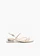 Riemensandalen met glittersteentjes, Kleur: zilver metallic