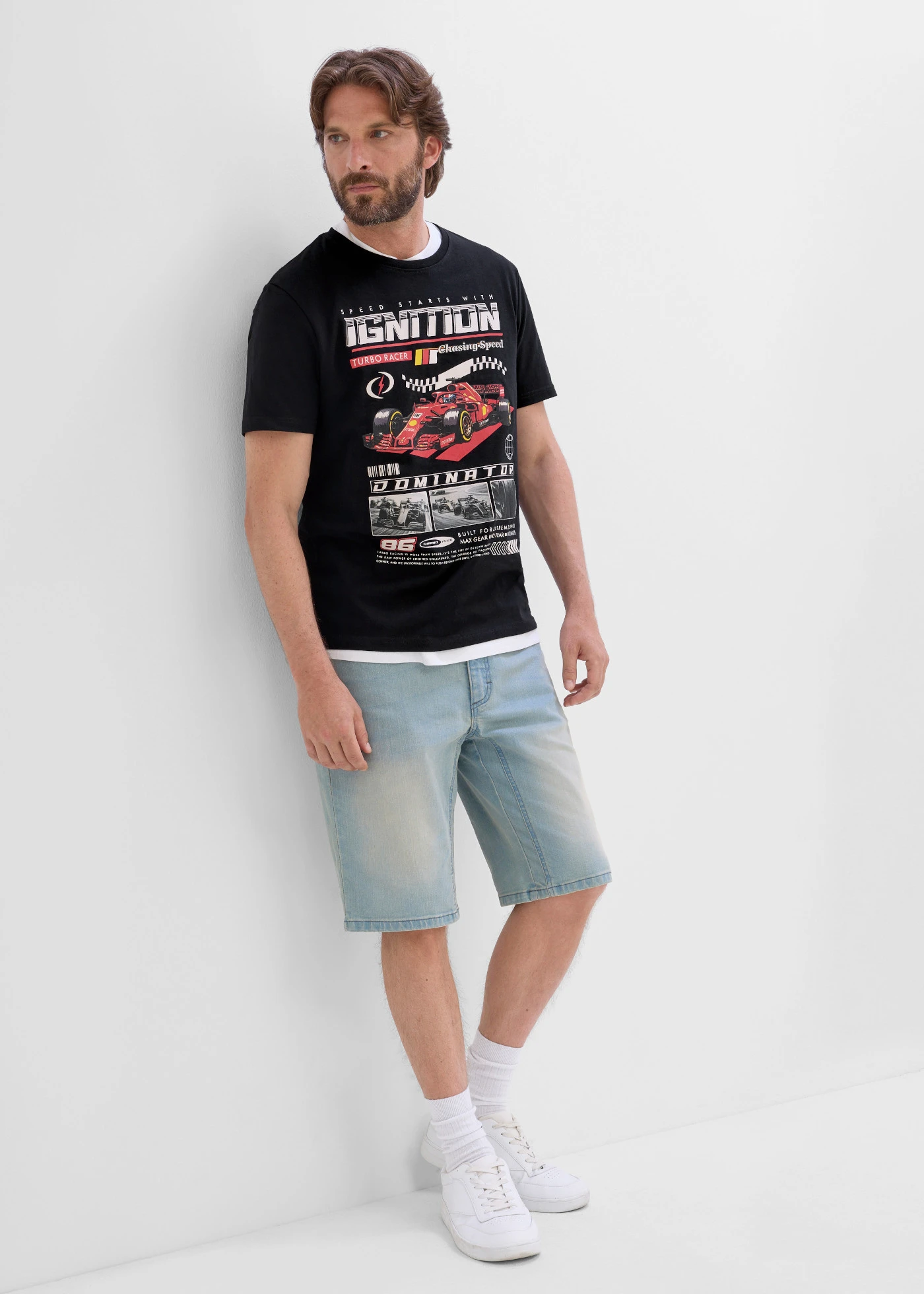 T-shirt 100% coton • noir • Boutique bonprix