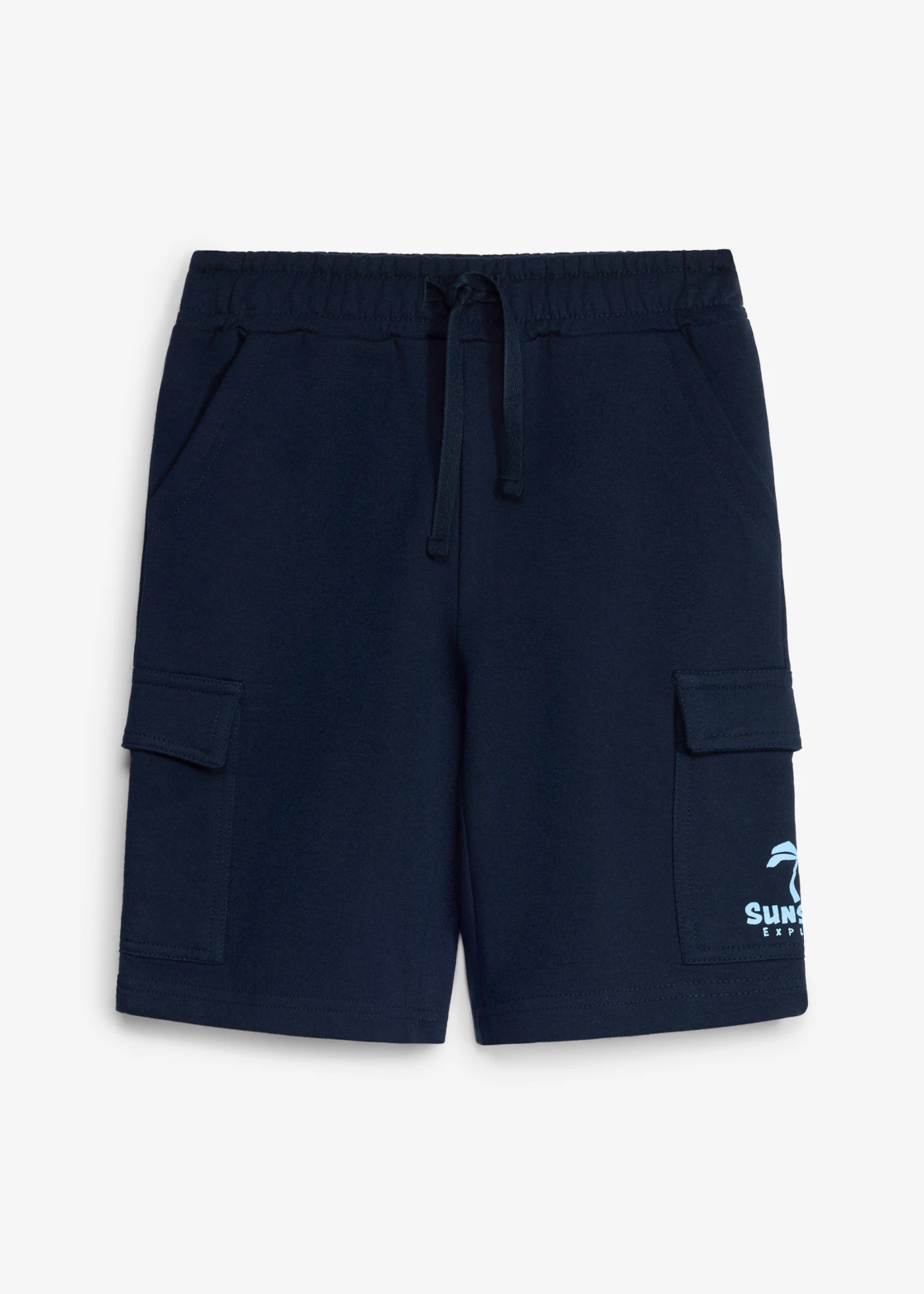Bermude casual în stil cargo, din bumbac organic 100% • bleumarin • magazin bonprix