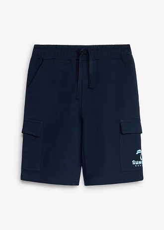 Bermuda sweat poches cargo 100% coton